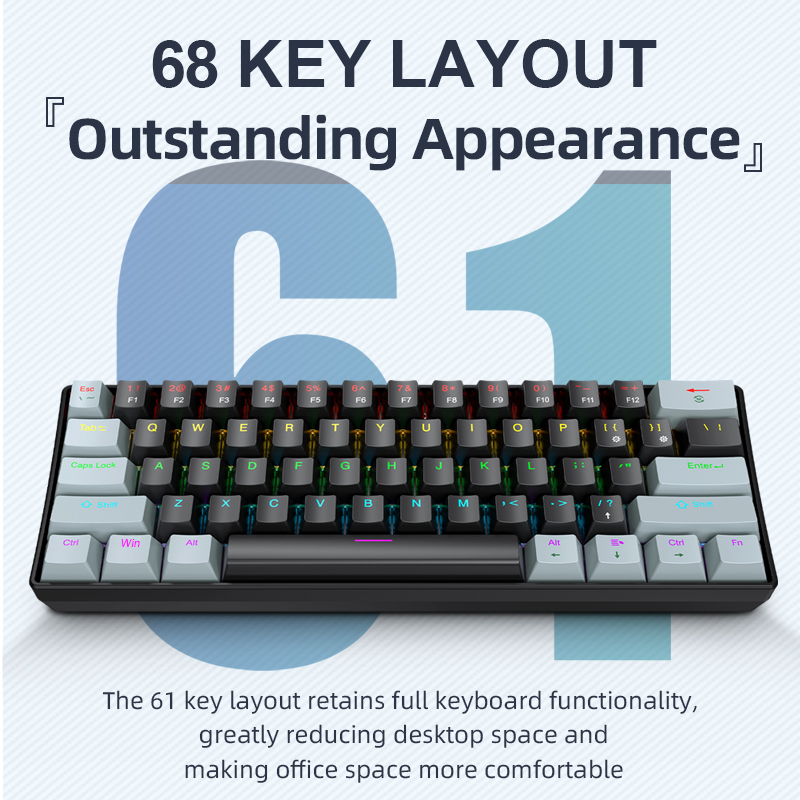 APAYADO K61 Mini Mechanical Ke - Gaming Keyboard Mini Mechanical ulasan dan harga