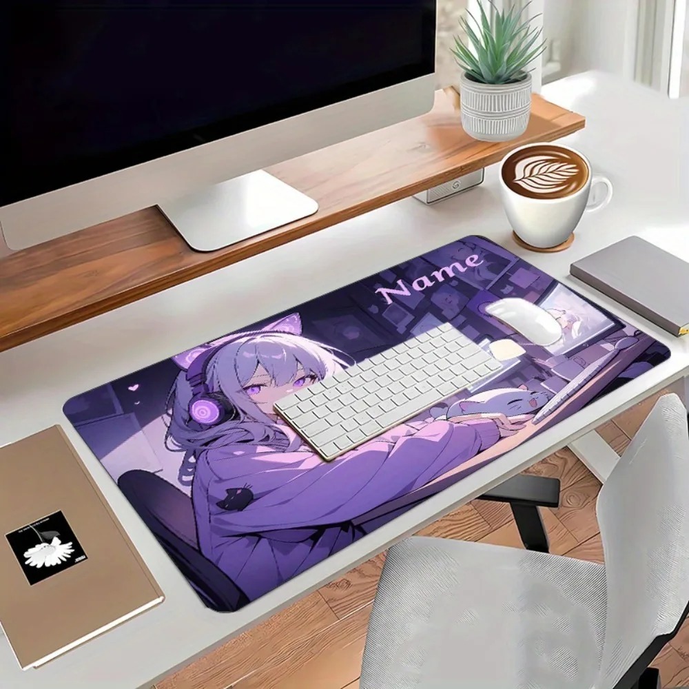 Anime Girl Gaming Large Desk M - Gaming Keyboard Name ulasan dan harga
