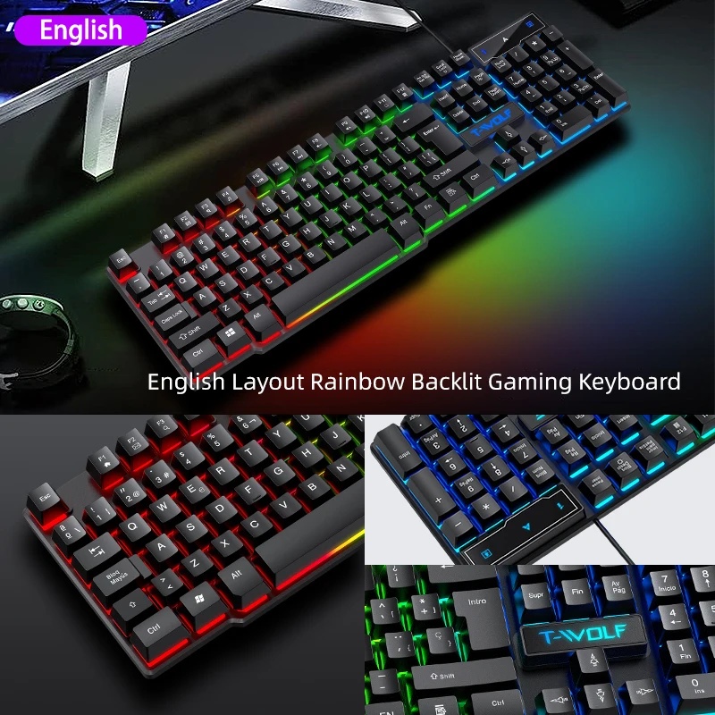 5-in-1 Set Gaming Combo Keyboa - Gaming Keyboard Mouse Set ulasan dan harga