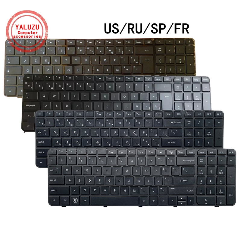 US/RU/SP/FR English/Russian/Sp - Gaming Keyboard Hp ulasan dan harga