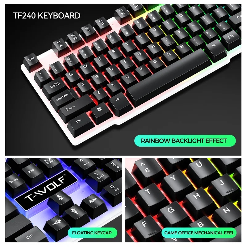 NEW USB Keyboard And Mouse Gam - Gaming Keyboard Mouse Set ulasan dan harga