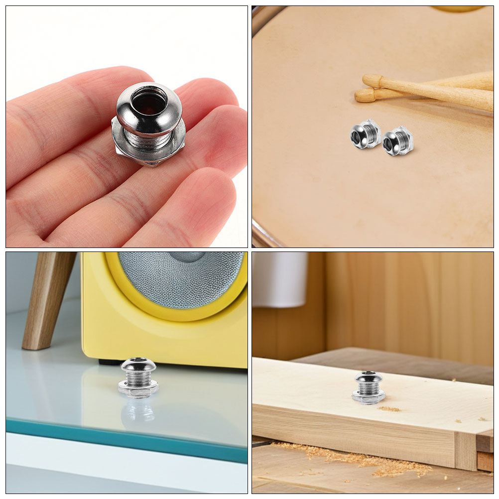 8Pcs Snare Drum Vent Screws Po - Stabilizer Screw In ulasan dan harga